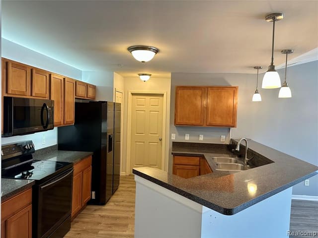 Kitchen cabinetry with the included full appliance suite