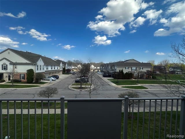 Resort-style community pond and walking path